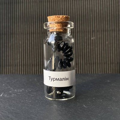Пляшка з камінням чорний турмалін mrii1_2522 фото